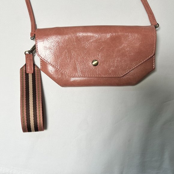 Anthropologie Nolan Convertible Wristlet Mauve Pink Crossbody Clutch Wallet Bag - Picture 3 of 12